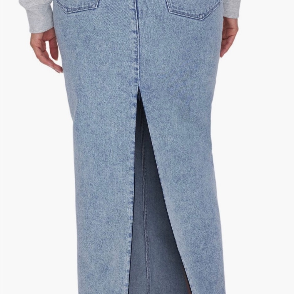 Good American Blue A-Line Denim Skirt Sz 10